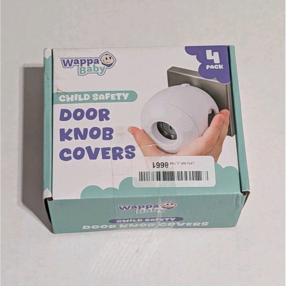 Wappa Baby Child Safety Door Knob Covers 4 Pack Toddler Proof Locks New Box